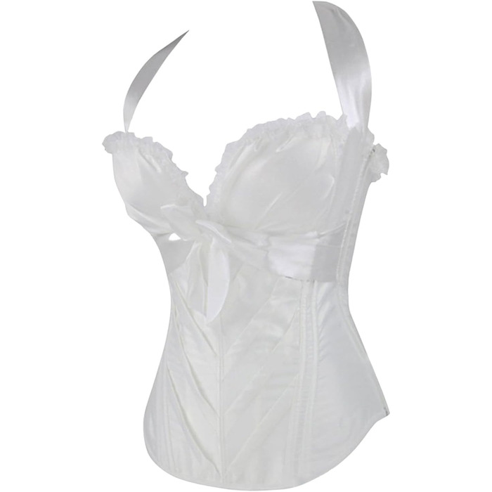 Корегуючий топ для жінок Korett, вінтажний стиль, середньовіччя, Ренесанс, квітковий принт, регульовані бретелі, шнурівка, сітка, аксесуар для суконь, бюстгальтер, білий, XL