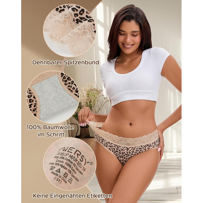 Слідки жіночі INNERSY бавовна з мереживом, зручні, гіпстер, комплект 6 шт. (44, 4 кольори Маяр/1 фіолетовий/1 леопард)