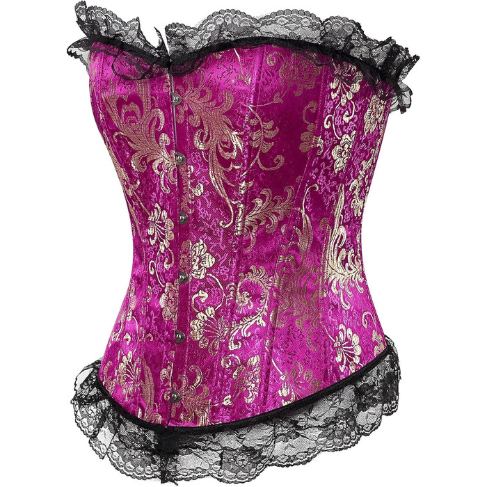 Жіноче корсетне приглушення грудей, корсет-топ, корсетний тренажер талії, жіночий корсет з мереживом, червоний (6XL)