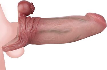 Силіконовий пеніс-чохол для чоловіків: реалістичний дилдо-чохлик, збільшення статевого члена, покращення ерекції, секс-іграшки для чоловіків