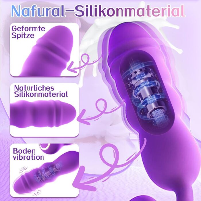 Vibrator G-Punkt для жінок: 3-в-1, силікон, 10 режимів, 9 стосунків, водонепроникний