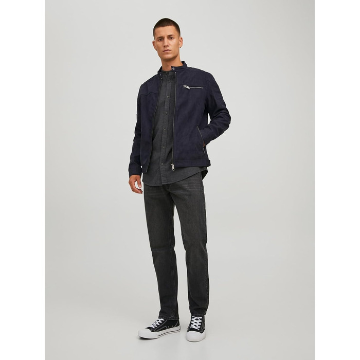 Чоловіча куртка Jack & Jones зі штучної замші, Jet Black, розмір L