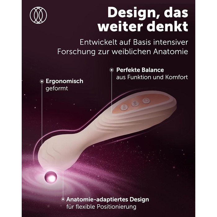 Vibrator Intima Soie для жінок – стимулятор клітора, масажний стержень. 8 інтенсивностей, 20 режимів, водонепроникний, пастельно-рожевий.