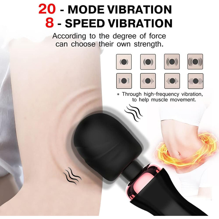 Силіконовий вібратор Xuomt для жінок: анальний, вагінальний, масажер клітора та G-spot. 20 режимів, водонепроникний, 32 см.