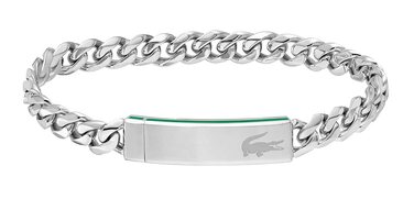 Чоловічий браслет Lacoste Baseline з ланцюжком, сріблястий