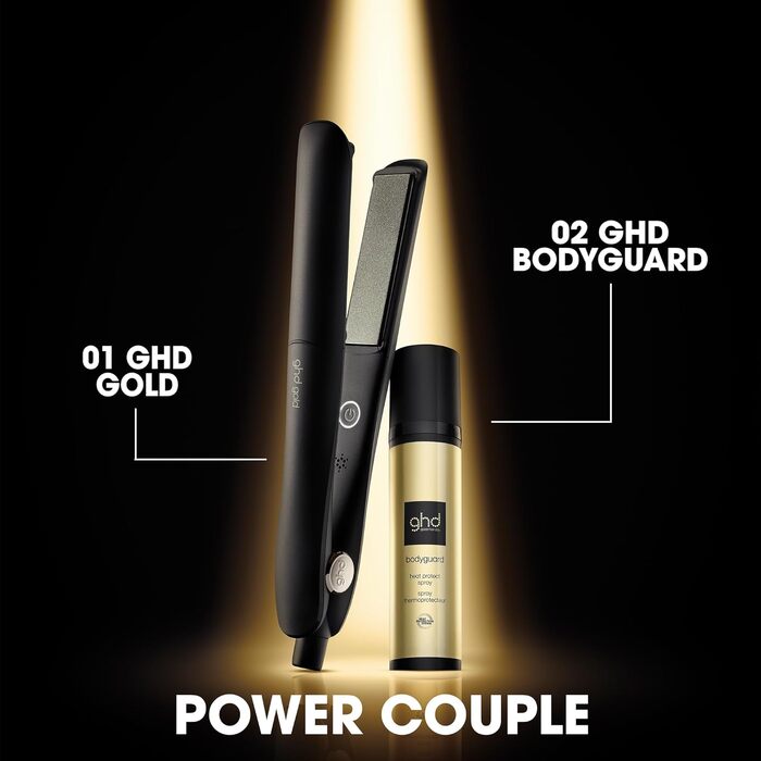 Випрямляч для волосся ghd gold Glätteisen: багатофункціональний стайлер для гладкого та шовковистого ефекту Anti-Frizz, чорний