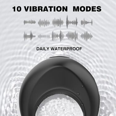 Вібруючий кільце для пеніса Jinqian: іграшки для дорослих, 10 режимів вібрації, для пар