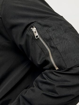 Чоловіча куртка-бомбер JACK & JONES Blousonjacke, чорна, розмір 5XL