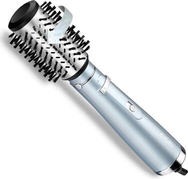 Професійний іонний фен BaByliss Hydro-Fusion D773DE з дифузором, 2100 Вт, плазма-технологія для блиску та захисту від curly, 3 рівні температури, 2 швидкості повітря, синій