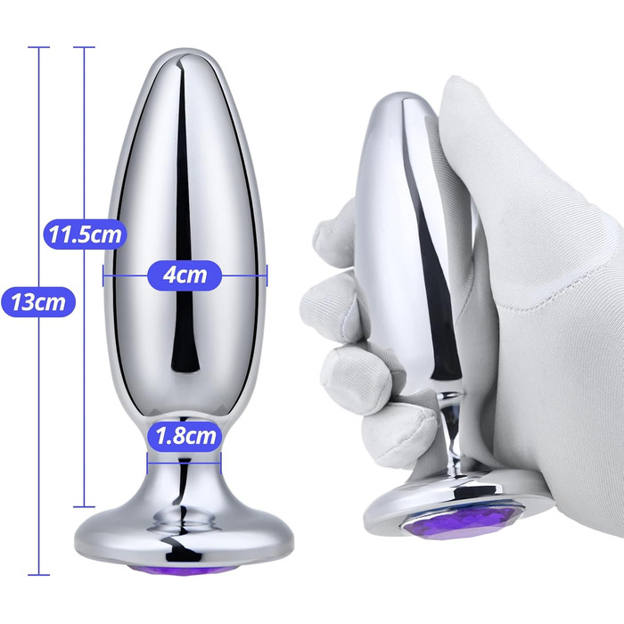 Анальний плагін з нержавіючої сталі з кулями для анусу - SM іграшка для жінок, пар, чоловіків