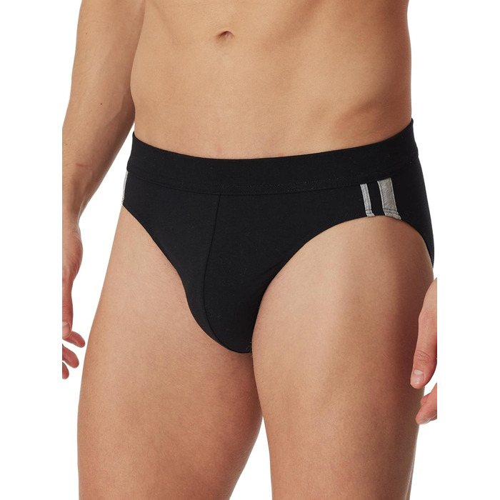 Сліпери Schiesser для чоловіків 3 шт. Softbund та смужки Bio Baumwolle, 95/5 Organic, чорний