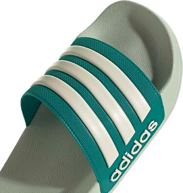 Чоловічі тапочки-шльопанці adidas Adilette Shower Velcro Linen Green Wonder White Equipment Green, розмір 43 EU