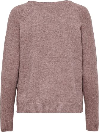 Жіночий в'язаний светр ONLY ONLLESLY Rose Brown (XXL) — м'який трикотажний пуловер кольору рожево-коричневий