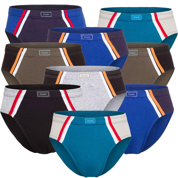 Чоловічі спортивні шкарпетки Good Dea Market 6 | 9 | 12 Packs з кольоровими вставками з 100% бавовни, розміри 5/M - 13/7X, 6 шт.