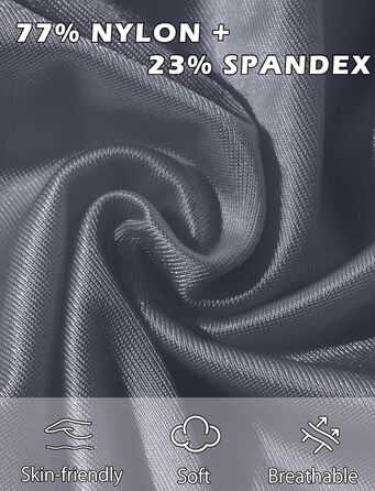 Чоловічий боді з довгими рукавами AIEOE, блискучий, з еластичної тканини, сірий, розмір M