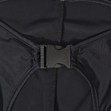 Комбінезон жіночий Sedmoda чорний з довгим рукавом, облягаючий з пряжкою