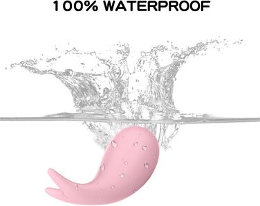 Вібратор з дистанційним керуванням через додаток, 10 режимів вібрації для жінок, портативний G-spot вібратор для пар, рожевий