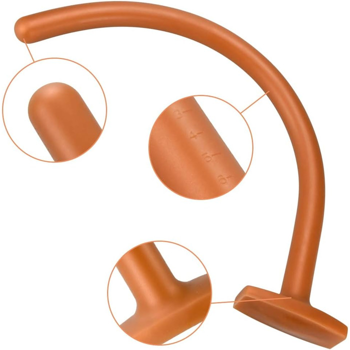 Анальний плагін Super Lang: відчуйте максимальне задоволення. З прозорою шкалою, з рідкосилікону, з надійним Т-подібним дном. Суперм'який та гнучкий, водонепроникна іграшка для дорослих (XL)