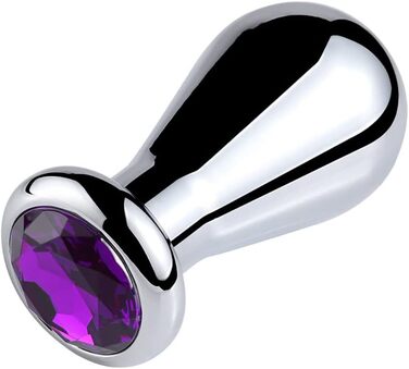 Анальний плагін JudeCP з кристалом, метал, S/M/L (4/5.2/6.2 см), для новачків, жінок, чоловіків, пар