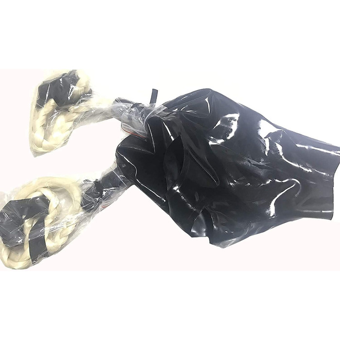 Латексна маска з мереживом для BDSM/Fetish/Bondage - Косплей маска на Хелловін (M)