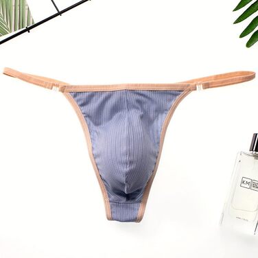 Шорти-бікіні чоловічі Faringoto, знімні боковини, комфортні, сексуальні, U-подібні (L, Синій)