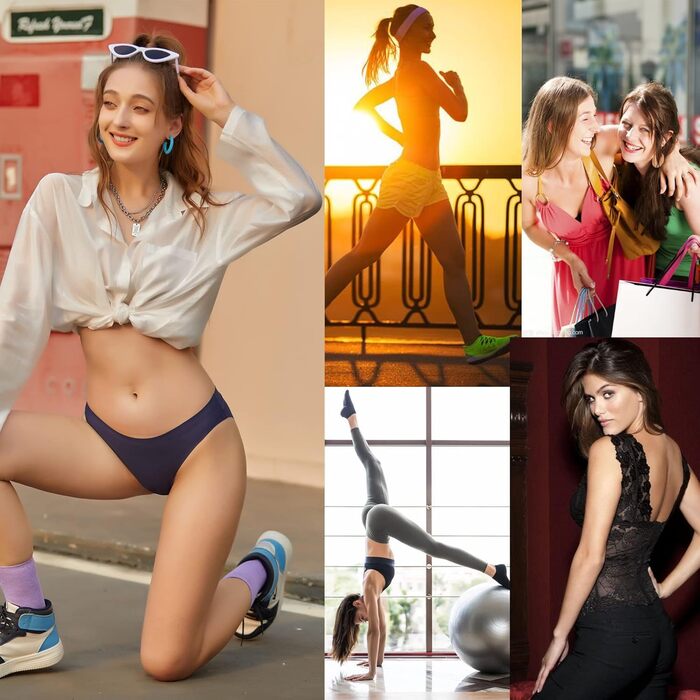 Набір трусиків FINETOO (10 шт.) - безшовні, жіночі, сексуальні, комфортні, XS-XL