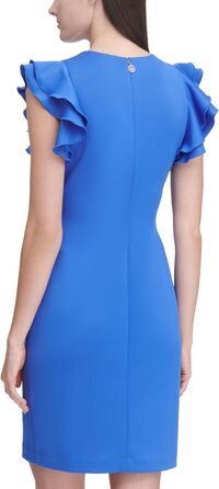Сукня Tommy Hilfiger жіноча з короткими рукавами-воланами, колір Amparo Blue (42)