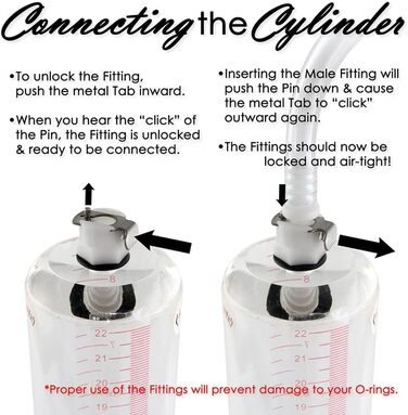 Вакуумний насос для пеніса: прозора трубка з шкалою, ручна модель для ерекції, допомога при імпотенції, збільшення та подовження пеніса. Аксесуар для чоловічих іграшок. (Д:23x7.6см)