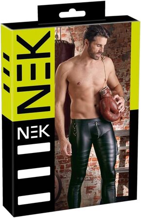 Чоловічі штани NEK Wetlook M чорного кольору