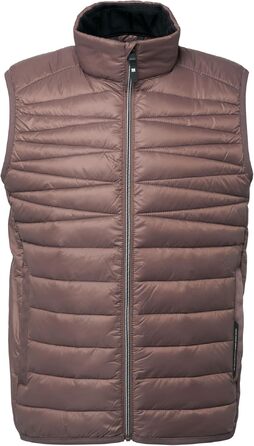 Чоловічий стібаний жилет s.Oliver 2173902, коричневий, розмір XL