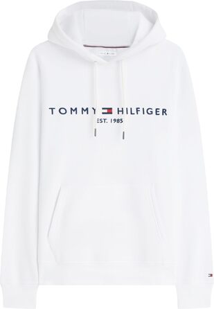 Чоловічий худі Tommy Hilfiger з капюшоном та логотипом, білий (розмір M)