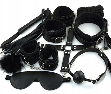 BDSM-набір LoveSex, чорний, 8 предметів