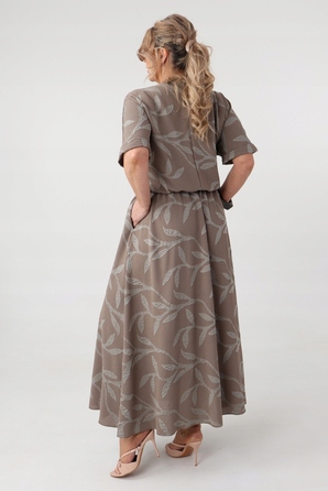 Трикотажна сукня максі для офісу FEMIMODA, розмір 42