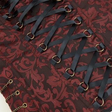 Топ-корсет Grebrafan для жінок у готичному стилі з бретелями, колір коричневий