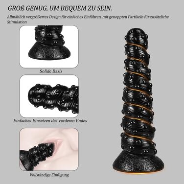 Анальний дилда BDSMAGE XXL, діаметр 9 см. Великий анальний плаг для жінок та чоловіків. Еротичні іграшки для пар. Чорний колір