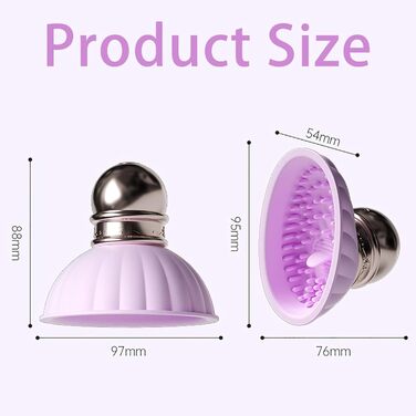 Вібратор для сосків PQKuss з силікону, масажер для клітора, 9 режимів вібрації, електричний, для жінок