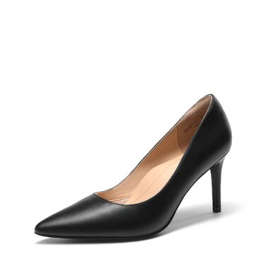 Жіночі туфлі-човники Dream Pairs на шпильці з мереживом, чорні, PU-шкіра, розмір 39 EU