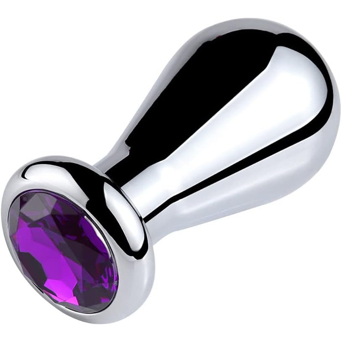 Анальний плагін JudeCP з кристалом, метал, S/M/L (4/5.2/6.2 см), для новачків, жінок, чоловіків, пар