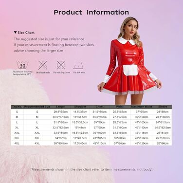 Костюм косплею: Французьке горничне плаття для жінок, рожевий, довгі рукави, A-силует, рожевий, розмір L