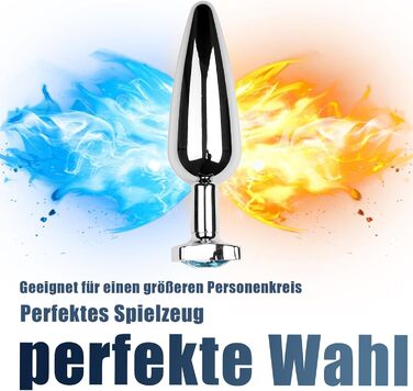 Анальний плаґ для чоловіків та жінок, нержавіюча сталь, XXL, з кришталевими основами. Іграшки для секс-фетишу, SM, мастурбації. Підходить для пар, початківців.