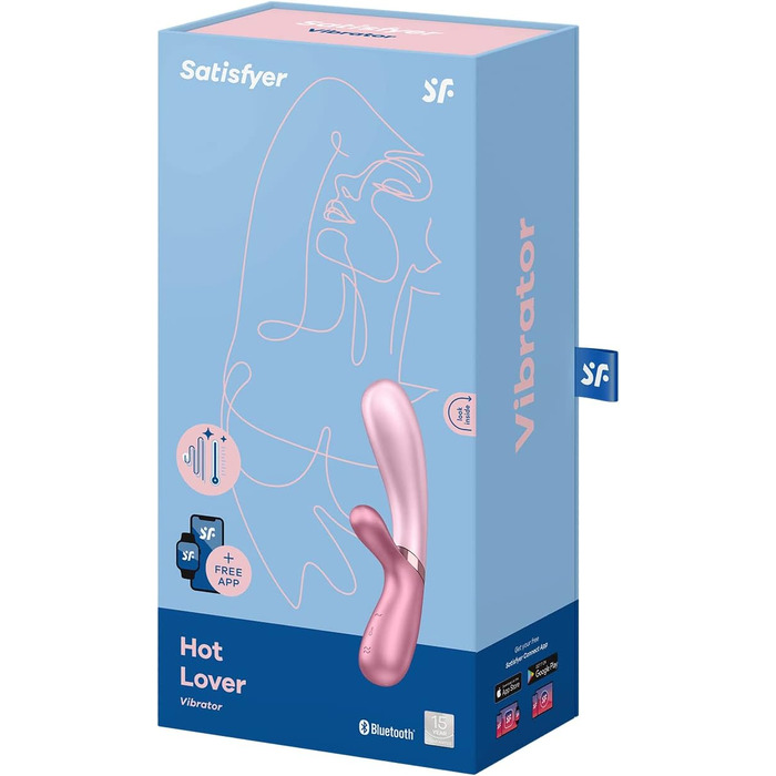Вібратор Satisfyer Hot Lover Connect App | Bluetooth | Водостійкий (IPX7) | Зігріваючий | Для жінок | Рожевий | Зігріваючий вібратор для жінок