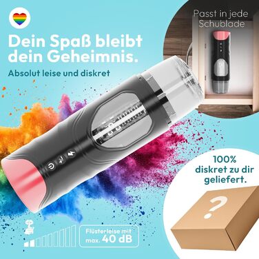 Електричний мастурбатор для чоловіків MARIELOVE – симулятор орального сексу з функцією насосу та вібрації | 7 режимів & телескопічний рух | реальна іграшка для дорослих з ротацією та масажем | перезаряджається