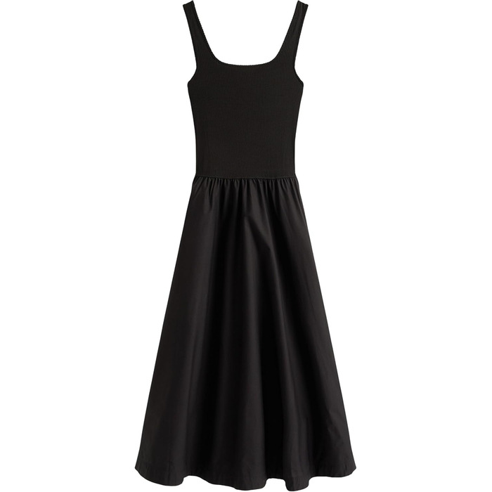 Сукня Tommy Hilfiger Rib Midi Fit & Flare чорна жіноча