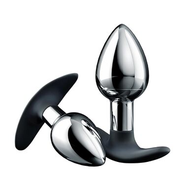 Анальний плагін для жінок з кулькою всередині – металевий батплъг для інтенсивних відчуттів, секс-іграшка для пар та початківців LZYLWC (S+L)