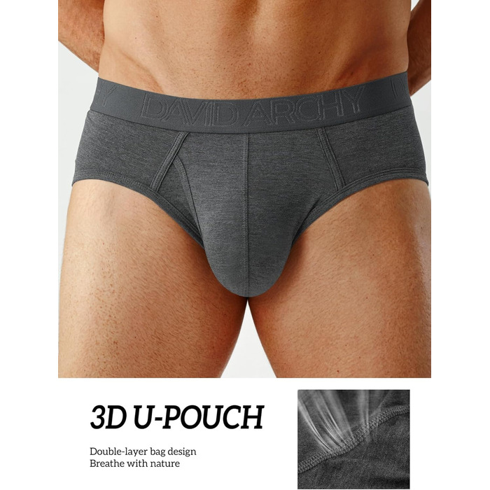 Слідки чоловічі DAVID ARCHY з бамбука (XXL) – м'які, без етикетки, дихаючі, різні кольори