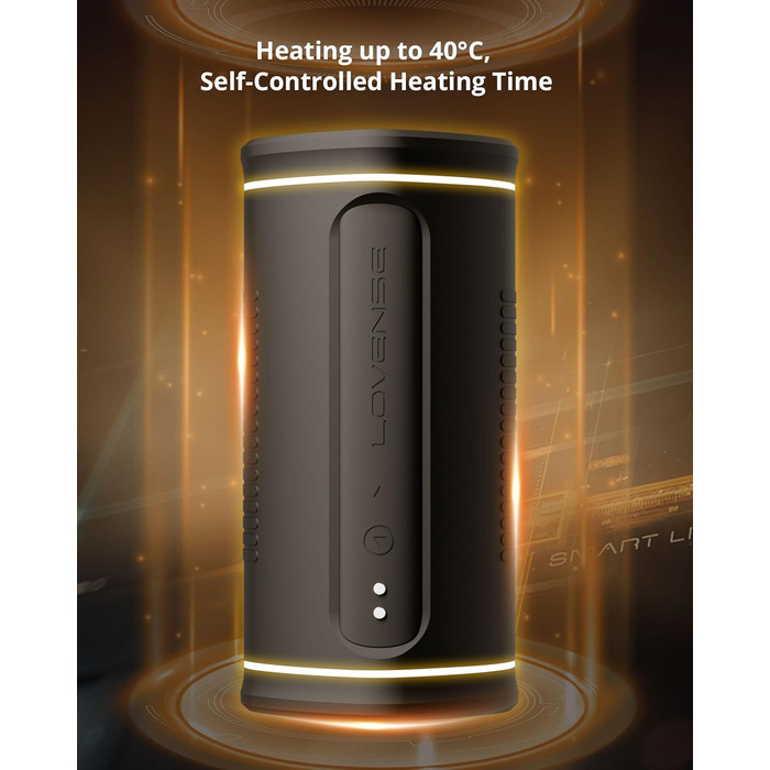 LOVENSE Calor Bluetooth - чоловічий мастурбатор з глибоким керуванням, автоматична вібрація, підігрів, секс-іграшка для чоловіків