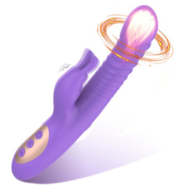 Вібратор для жінок LYAMais G-Spot з 10 рівнями вібрації, телескопічний, кролик, сексуальні іграшки для дорослих