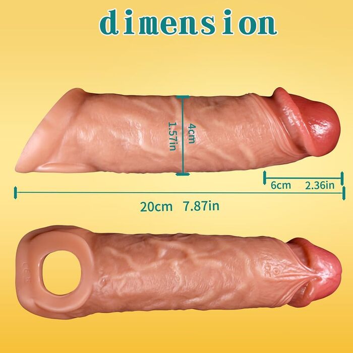 Вібратор для чоловіків, пеніс-манжета з 9 режимів вібрації, силіконовий, для пар, збільшення та подовження ефекту