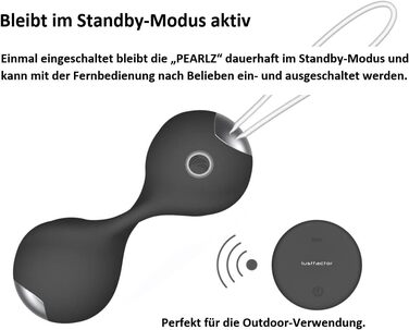 Vibratorei Lustfactor PEARLZ DeLuxe: Бездротовий вібратор із пультом керування для жіночої стимуляції | Зілікон, перезаряджається