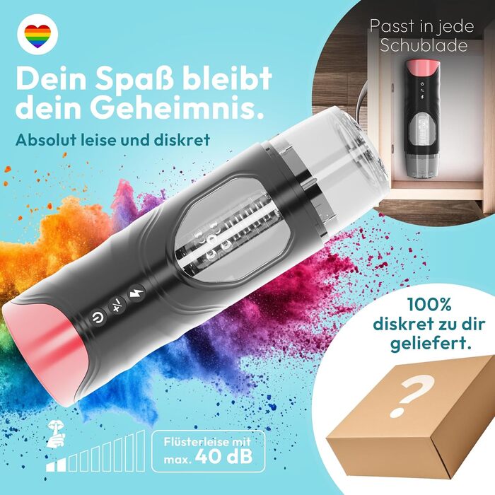 Електричний мастурбатор для чоловіків MARIELOVE – симулятор орального сексу з функцією насосу та вібрації | 7 режимів & телескопічний рух | реальна іграшка для дорослих з ротацією та масажем | перезаряджається